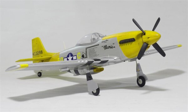 P-51 Mustang EPO 1200mm silber/gelb PNP V3